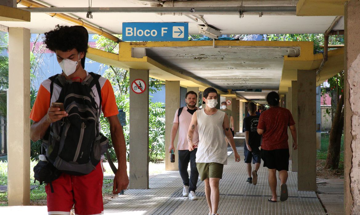 Alunos na USP