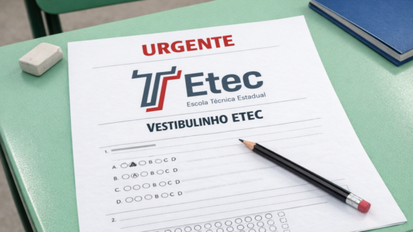 Inscrições abertas para a ETEC 2026