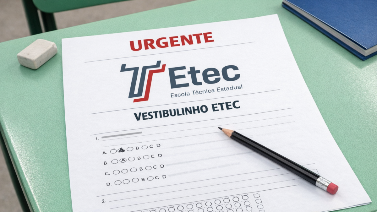 Inscrições abertas para a ETEC 2026